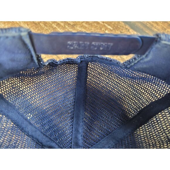 Vintage Free Mason Trucker Snapback Dad Hat Ball Baseball Cap Corded Rope Blue - Picture 9 of 9